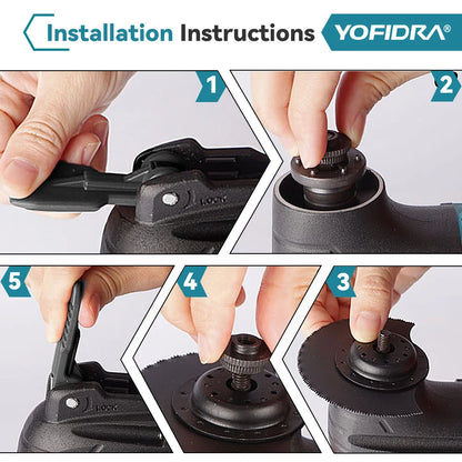 YOFIDRA Oszillierende Multifunktionswerkzeug Elektrische Säge Trimmer Schaufel Schneiden Holzbearbeitung Maschine Für Makita 18V Batterie Pin