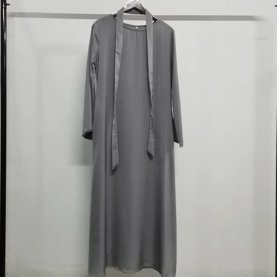 (No Scarf) Ramadan Eid Abaya Damen Dubai Luxury Kebaya Muslim Abayas Women Kaftan Long Dress Islam Dresses Caftan 9 Colors S-2XL