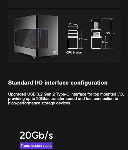 Cooler Master Magic Cube NR200P V3 Computer Case Small Chassis Supports Aluminum Alloy ITX Portable Desktop Host Case.