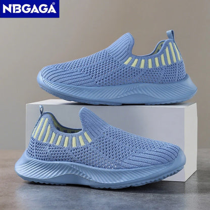 Children's Boys Lightweight Casual Shoes Soft-soled Breathable Kids Girls Sports Walking Sneaker Non-slip Tennis.