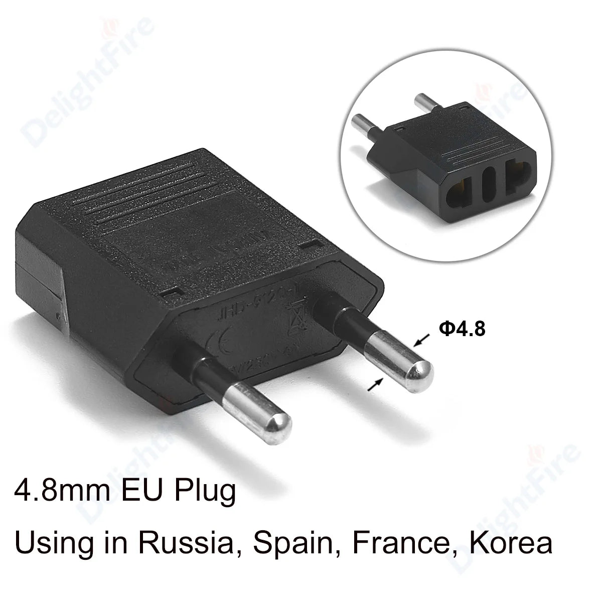 US-Elektrostecker-Adapter, europäisch, EU auf US, Amerika, China, CN, Kanada, CA, Reiseadapter, 2-poliger Stecker, Typ A, Konverter, Netzteil