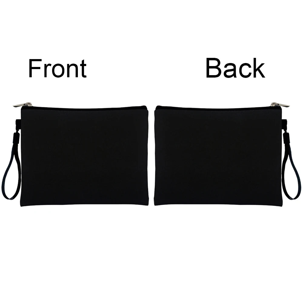 Blank Non Customized Tote Bag Fashion Teacher/Birthday Gift Make up Bags Toilet Kit Cosmetic Bag Mini Makeup Pouch.