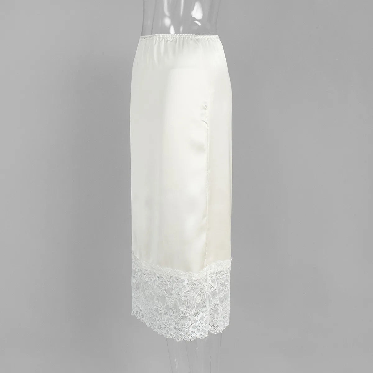 Tossy White Casual Lace Long Skirt For Women Slim High Waist Patchwork Elegant Commute Clothes Summer 2025 Female Maxi Skirt New.