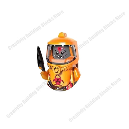 New Hot Series Gray Shark Boy Girls 3D Model DIY Building Bload Toys Classic Movie Children's Toys Gifts.