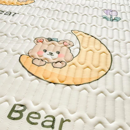 High Quilt Thicken Latex Cooling Mattress Cover Summer Cool Down Soft Bed Mat and Pillowcase Machine Washable Cold Feel Bed Pad.