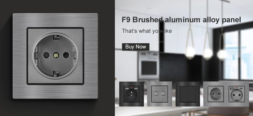 SRAN F6 Serie mehrere Rahmen schwarze Panel aus gehärtetem Glas, EU FR UN-Steckdosen und Schalter Dimmer-Lüfter-Fußlampe Rj45 RJ11Module DIY.