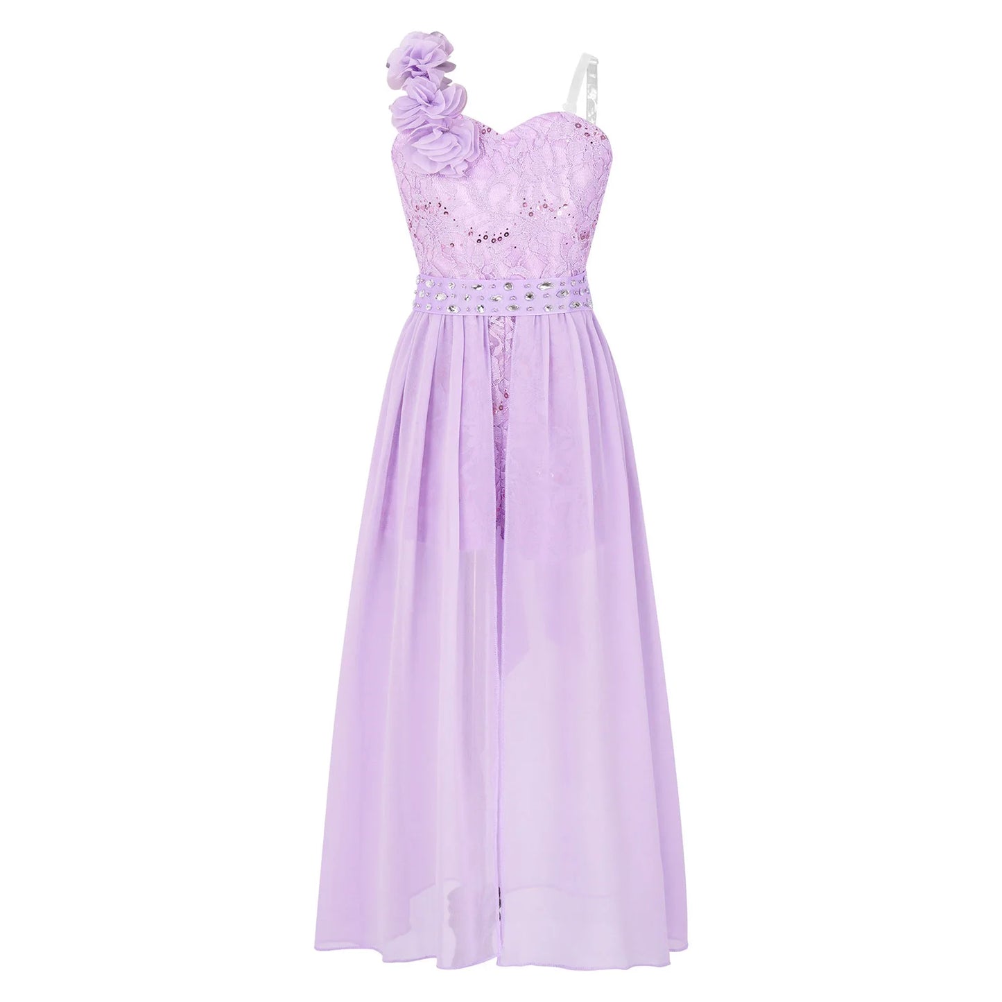 Elegantes Partykleid für Mädchen, Hochzeit, Geburtstag, Abschlussball, Bühne, Festzug, glänzende Pailletten, Perlenapplikation, Spitze, Chiffon, Overall-Kleider