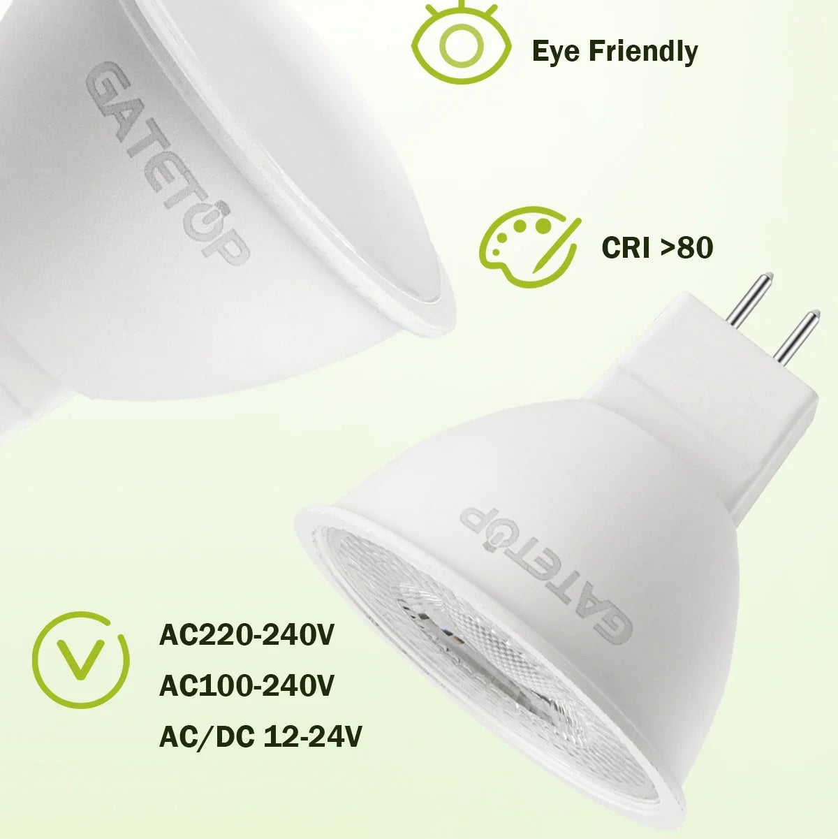 10PCS MR16 LED Strahler Birne GU5.3 Lampada AC 110V 220V 12V Bombillas Spot Licht Ersetzen Die 50W Halogen Lampe Hause Derection.