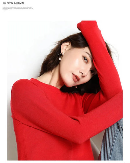 22 farben Herbst und Winter Kaschmir Pullover Frauen Pullover Oansatz Pull Femme Lange Hülse Frauen Casual Lose Pullover Pullover