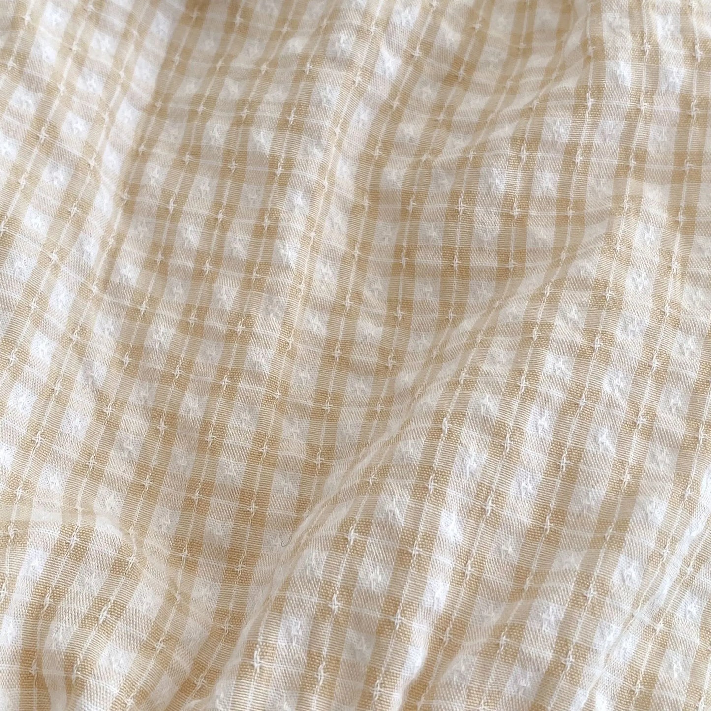 Bodys Sommer Baby und Kinder einteilige Kleidung Puppen hals kurz ärmel ige karierte elastische Bund Dreieck einteiligen Stram pler