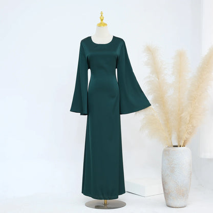 Ramadan 2 Piece Muslim Women Set Dubai Modest Abaya Islam Abayas Femme Elegant Arabic Clothing Fashion Turkey Solid Outfit 2025.