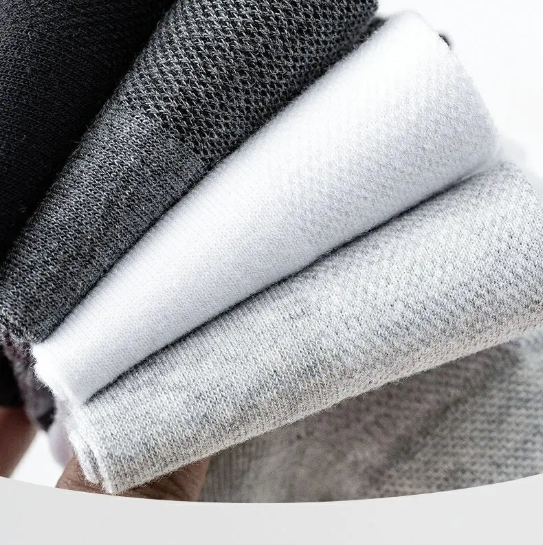 10 Pairs Men's Breathable Mesh Summer Short Socks, Sports Versatile Cotton Socks at Discount Price Sports and Casual Wear.
