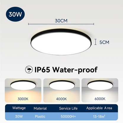 Wasserdichte Badezimmer Lampe Decke Led-deckenleuchten 18W 30W 40W Runde Led-deckenleuchte Für Küche Wohnzimmer wc Zimmer 220V