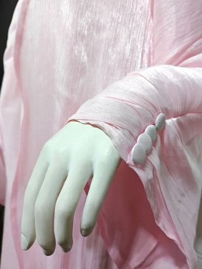 2025 Ramadan Satin muslimischen bescheidenen Kleid arabische Frauen öffnen Abaya Dubai islamische Langarm Cardigan Kleidung Truthahn schlichte Robe