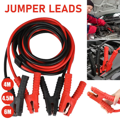 [EU Stock] 4/4.5/6M 2000A/3000A Car Battery Jump Starter Cable Booster Cable Clamps Car Jump Starter Leads Emergency Flame Cord.