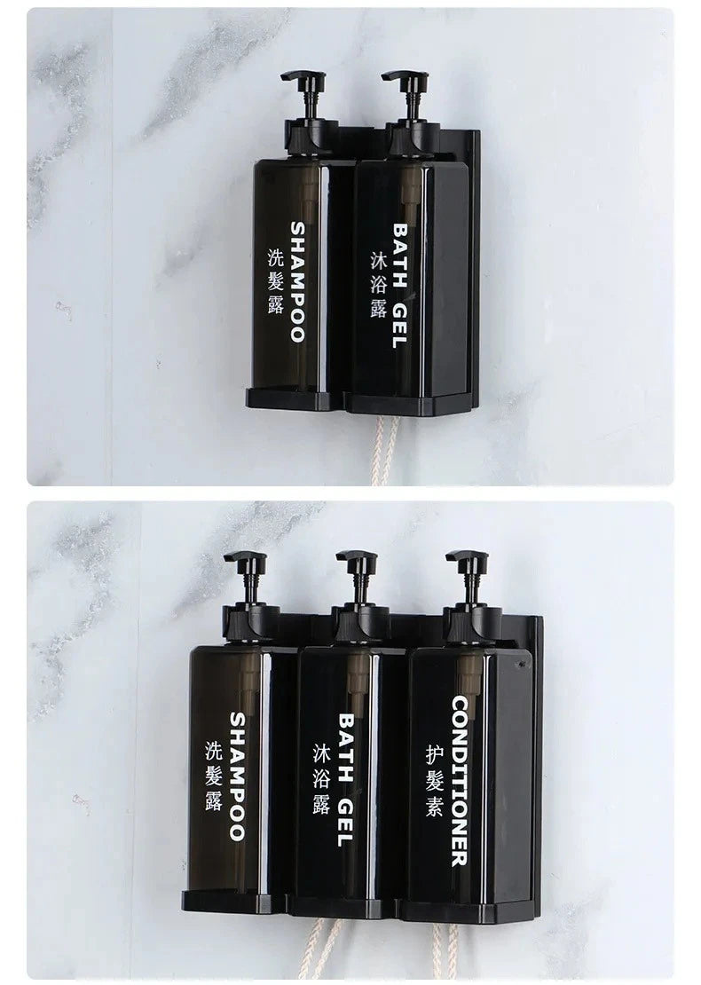 Hotel-Shampoo- und Duschgel, separate Flaschen, Wandmontage, kein Stanzen, Händedesinfektionsboxen, wandmontierte manuelle Seifenspender