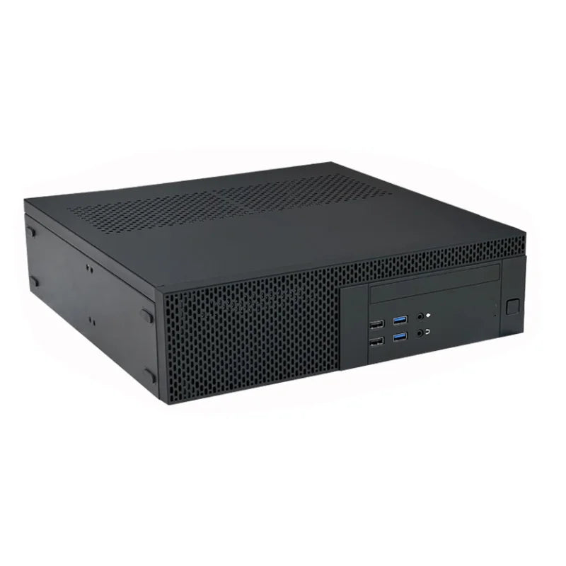 MINI itx Case Horizontal MATX/ITX Main Board Small 1u Power Supply Half High Graphics Card with Optical Drive HTPC Case.