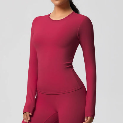 Yoga Suit Gym Sports Set Women Quick-Drying Fitness Set Female Tracksuit Running Workout Long Sleeve Sports Shirt Sportswear