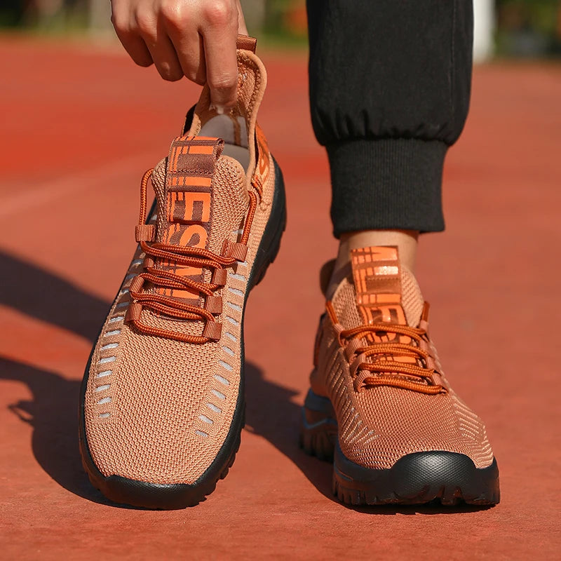 new Shoes for Man	Summer Walking Comfort Platform Sneakers Mesh Fashion Design Breathable Travel Training Jogging Shoes 36-46.