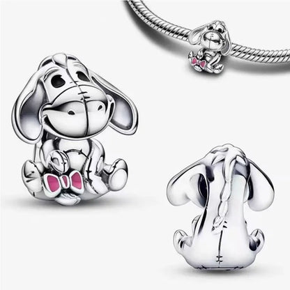 100% 925 sterling silver Disney 100th anniversary charm beads suitable for original DlY bracelet, women's fashion gift