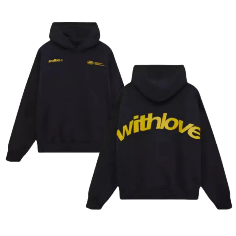 Fanceey Fleece-gefüttertes Herren-Kapuzenpullover, Winter, warm, lockere Passform, Buchstabendruck, lässiger Sport-Pullover, Kapuzenpullover für Herren, Neu.