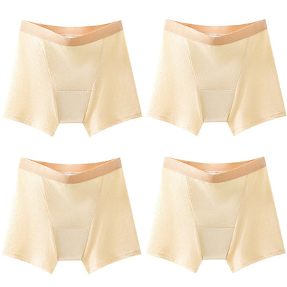 4pcs Women's Safety Pants Physiological Underwear High Waist Shorts Panties For Women Plus Size No Trace Leggings Safety Panty