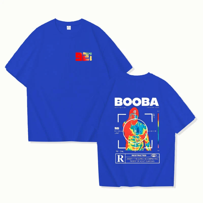 B2O T-shirts Men Fashion BOOBA Printed Short Sleeve T Shirt Women Casual Harajuku Streetwear Tee Tops.