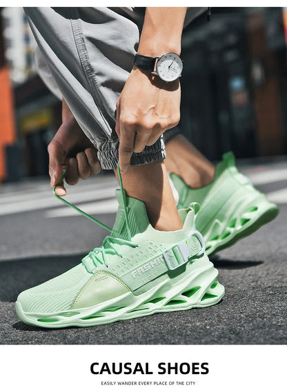 Men Shoes Breathable Fashion Mesh Running Shoes Man High Quality Unisex Light Tennis Baskets Athletic 2023 Sneakers for Men