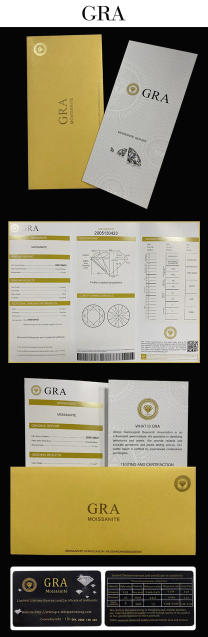 18k Gold 0.3ct 4mm Certified Moissanite Earrings for Women 100% 925 Silver Hoop Earring Wedding Party Jewelry Wholesale.