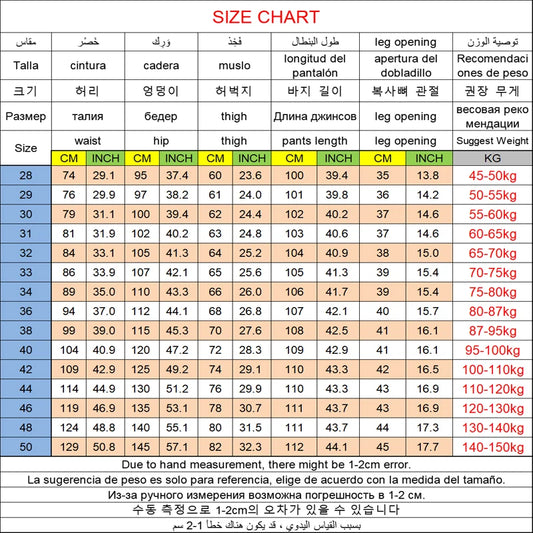 Herren-Jeanshose, große Größe 50, hochelastischer Denim-Stoff, große Hose für 45–150 kg, Jeans, Hombre, weites Bein, Pantalon Homme.