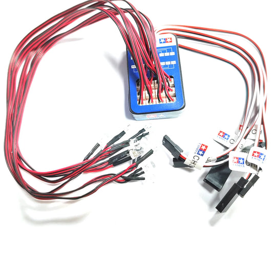 RC 12 LED Lighting Simulation Flash Light Controllable dual flashing lights Kit for 1/10 RC cars Tamiya HSP HPI RC4WD Traxxas.