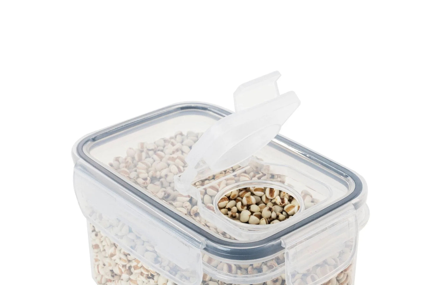 Airtight Food Storage Containers With Lids Thickened Transparent Square Jars For Kitchen Pantry Organization - Dry Food Cereal.