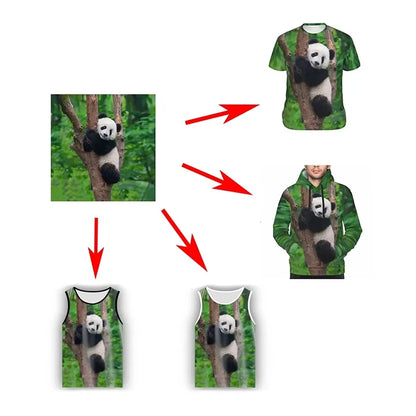 DIY Design 3D Printing Picture Custom T-shirt Men Women Short Sleeve Crew Neck Customize T Shirts Harajuku Fashion Tee Top.