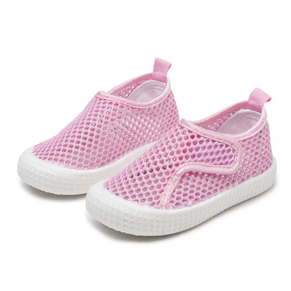 Kids Summer Shoes for Boys Girls Toddlers Children Casual Flats Air Mesh Net Breathable Hollow Cut-outs Sneakers Soft Fashion