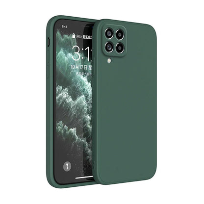 Funda Original Phone Case for Samsung A12 M12 A22 M22 A32 A42 A52 A72 5G Matte Silicone Camera Protective Cover Cases.