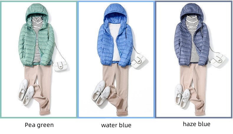 13 Farbe Neuankömmlinge Frauen Mode kurze ultraleichte dünne packbare Puffer Jacken weibliche süße Stil koreanische Daunen mäntel.