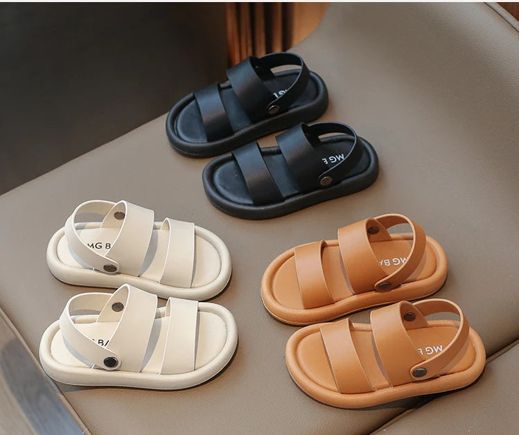 Toddlers Boys Girls Sandals Summer New Children Casual Beach Shoes Kids Fashion Sandals Anti-sliperry Soft-soled Sports Sandals.