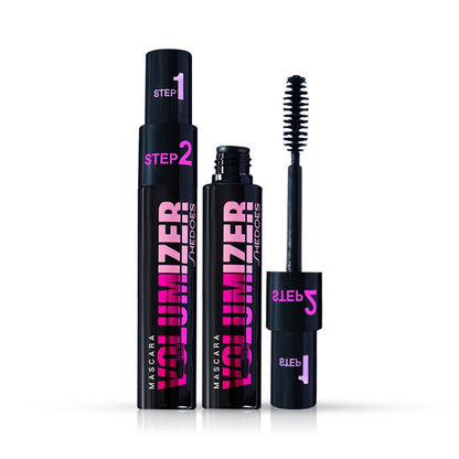 2 in 1 Curling Mascara Eye Cosmetics Waterproof Long Lasting Not Blooming Black Natural Thick Curling Lengthening Mascara Makeup.