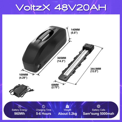 [ON SALE] Hailong Battery Electric Bicycle 21700 18650 Cells Pack 48V 36V 13Ah 52V 20Ah eBike Powerful Lithium Battery for BBS02