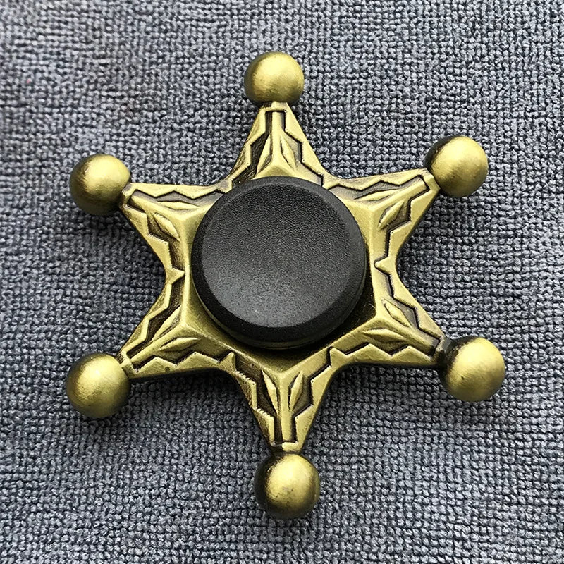 New Bronze Metal Alloy Fidget Spinner R188 Mute Bearing Hand Spinner Fingertip Gyro Stress Relief Toys For Kids Adult.