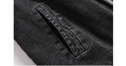 DIMUSI Winter Men's Denim Jackets Man Fleece Warm Windbreaker Jacket Fashion Mens Retro Cotton Military Jean Coats Clothing.