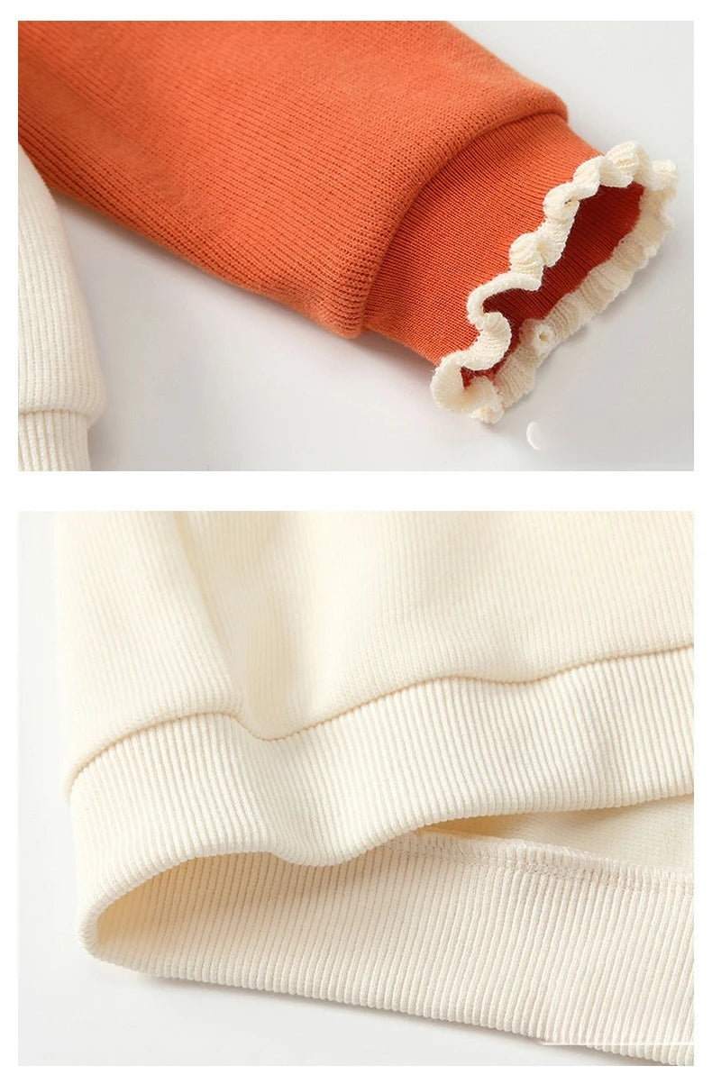 Kawaii Baby Mädchen Kleidung Pilz Sets Herbst Infant Rüschen Kragen Langarm Top Hosen Zwei-Stück Neugeborenen Baumwolle Outfit.