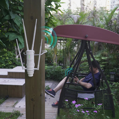 Wavlink AC1200 High Power Outdoor Weatherproof WiFi Range Extender/AP/Mesh Agent Dual Dand 2.4G&5.8Ghz Wireless WiFi Router POE.