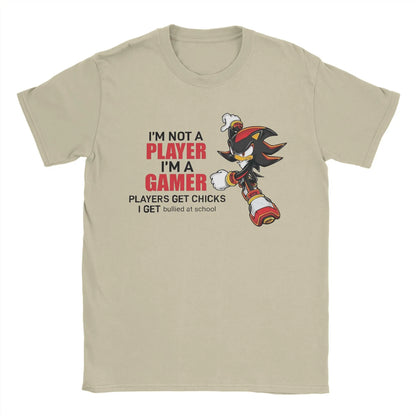 Men's Hedgehoged Shadowed T Shirt  Pure Cotton Clothes Novelty Short Sleeve Round Neck Tee Shirt Summer T-Shirts.