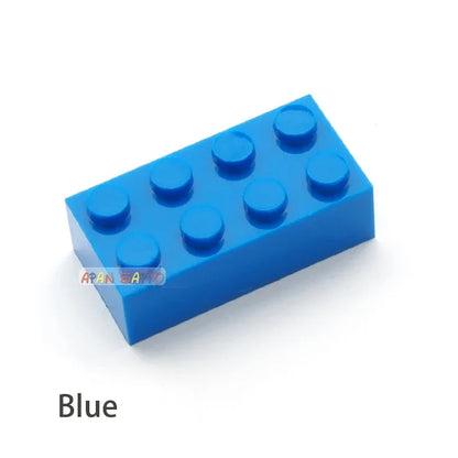 300pcs 2x4 Dot DIY Building Blocks Thick Figures Bricks Educational Creative Size Compatible With 3001 Plastic Toys for Children.