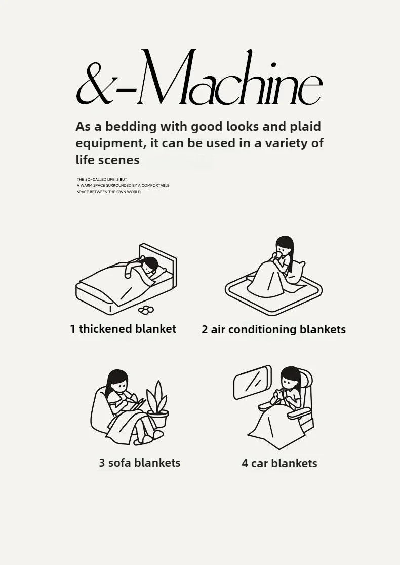 2025 NEW Winter Keep Warm Wool Throw Blanket for Sofa Winter Blanket King Size Home Warm Plaid Comforter Bedspread Bedding Sheet.