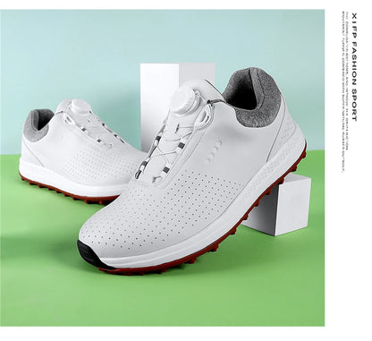 Breathable Luxury Golf Shoes Men Comfortable Outdoor Spikeless Golf Sport Training Sneakers Non-Slip Waterproof Walking Footwear.