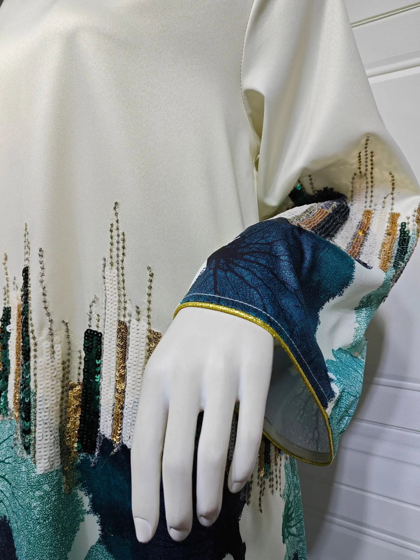 Uni Arab Saudi Printing Sequins Long Dresses Galabia Muslim Eid Women Abayas Islam Clothing Turkish African Kebaya 2025 New.