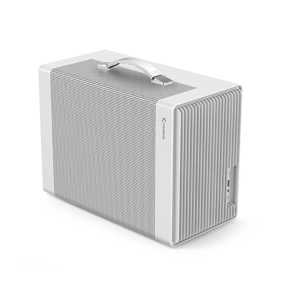 Power Train P40 MATX Mesh Case Handheld DIY Mini Compact ITX Type-c Desktop Game Computer Chassis Supports 350mm Graphics Card.