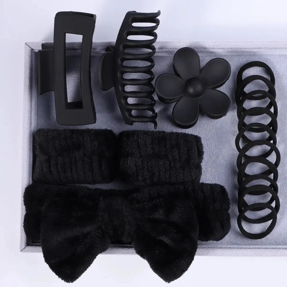 58-Piece Hair Accessories Set Butterfly End Hair Ties Shark Clip Flower Hair Grips Hair Bands Hair Accessories for Women Girls